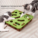 cat maze toy felt puzzle box