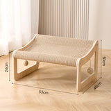 Desktop cat scratching pad natural SISAL