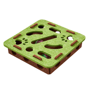 cat maze toy felt puzzle box