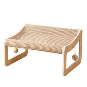 Desktop cat scratching pad natural SISAL